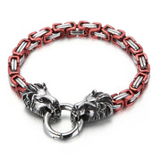 lion head king chain titanium steel bracelet, view 8 - MRSLM