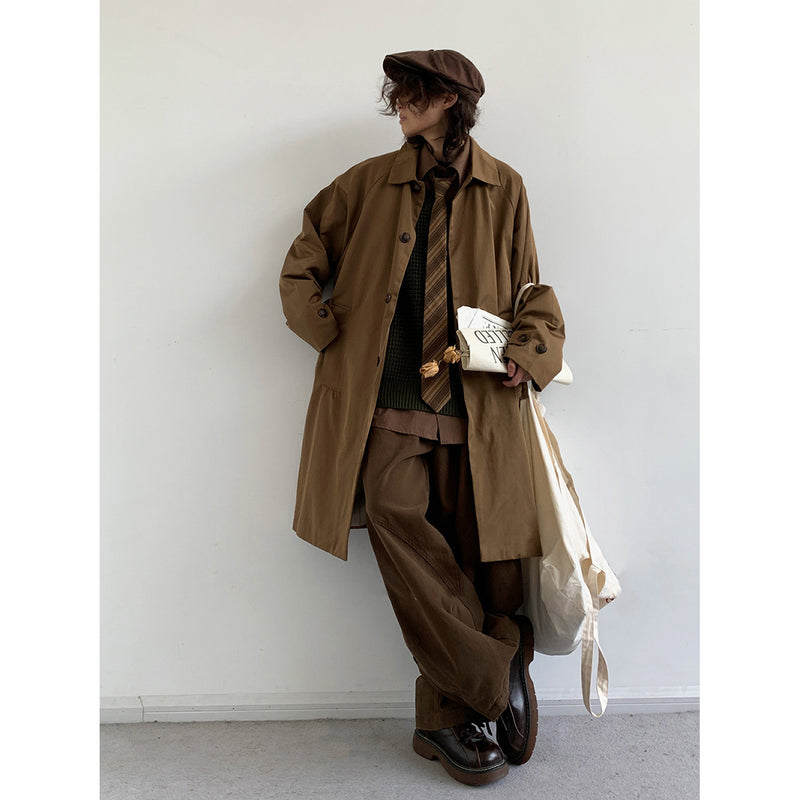 retro workwear trench coat, view 8 - MRSLM