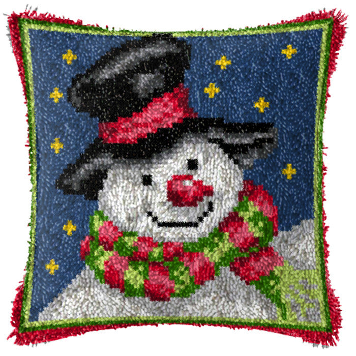 diy christmas embroidered cushion kit, view 11 - MRSLM