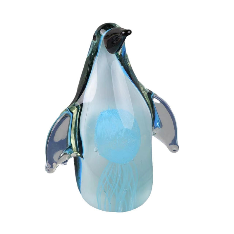 handmade glass penguin sculpture, view 5 - MRSLM