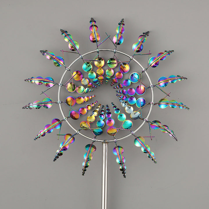 Color Metal Garden Windmill Decoration