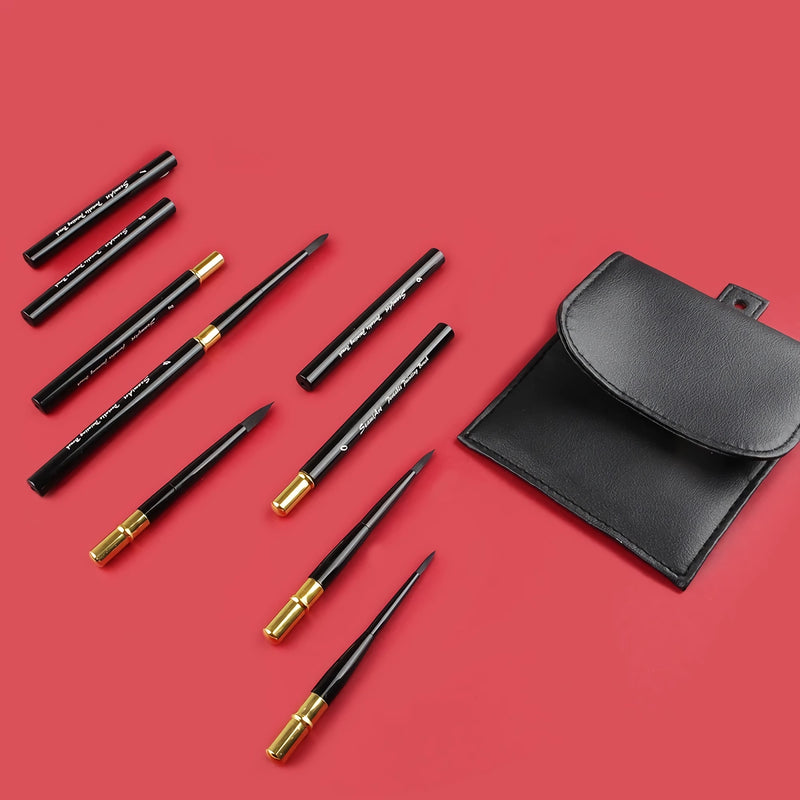 6-piece watercolor brush set, view 5 - MRSLM