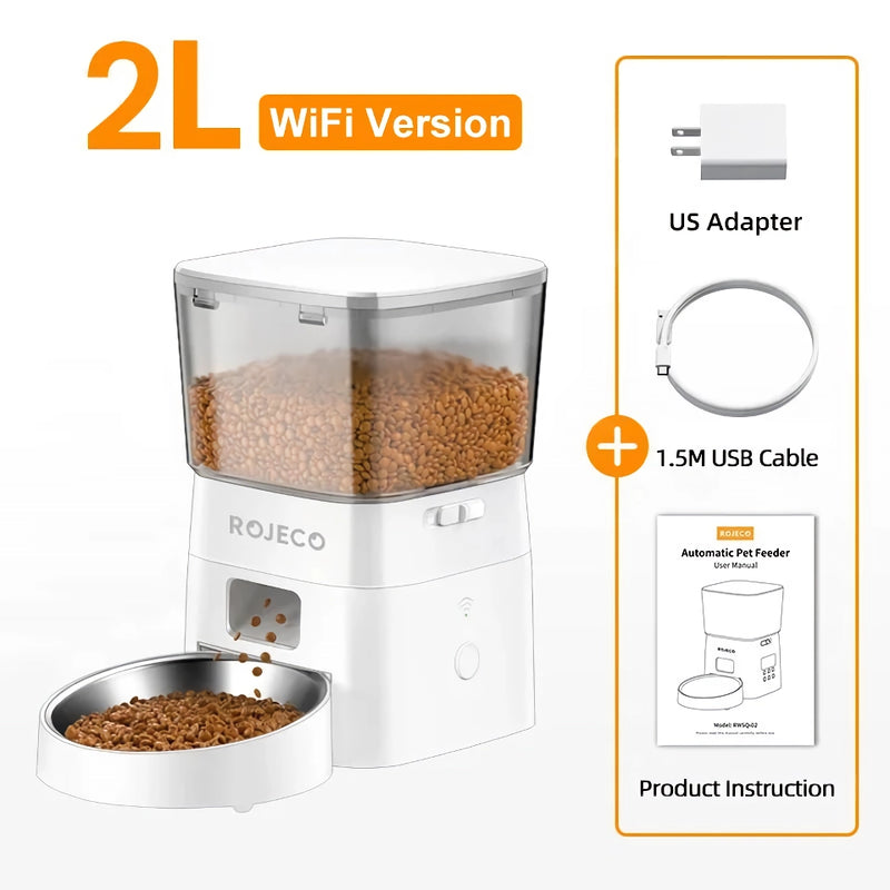 automatic smart dog feeder with wifi, view 4 - MRSLM