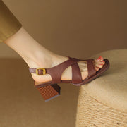 leather gladiator sandals, view 8 - MRSLM