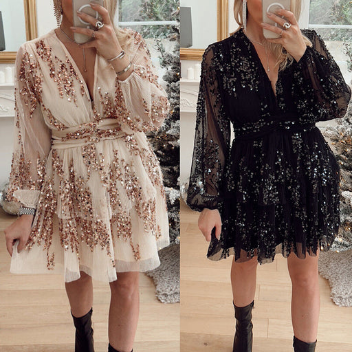 layered A-line party dress - MRSLM