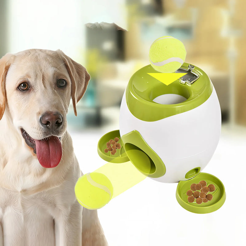 dog tennis launcher and treat dispenser toy - MRSLM