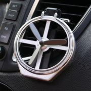 folding car beverage holder with fan, view 5 - MRSLM
