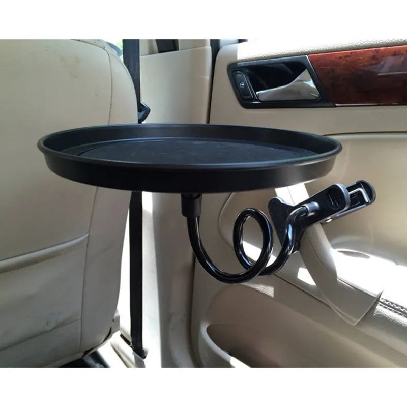 Multi-Functional Car Swivel Tray with Clamp Bracket