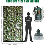 camouflage waterproof emergency sleeping bag, view 8 - MRSLM