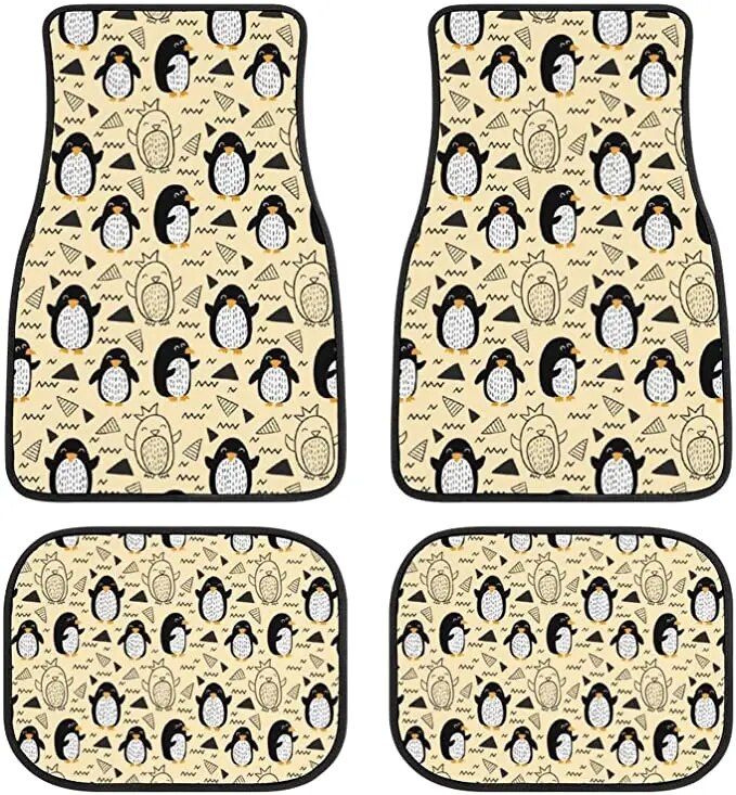 strawberry print car floor mat, view 2 - MRSLM