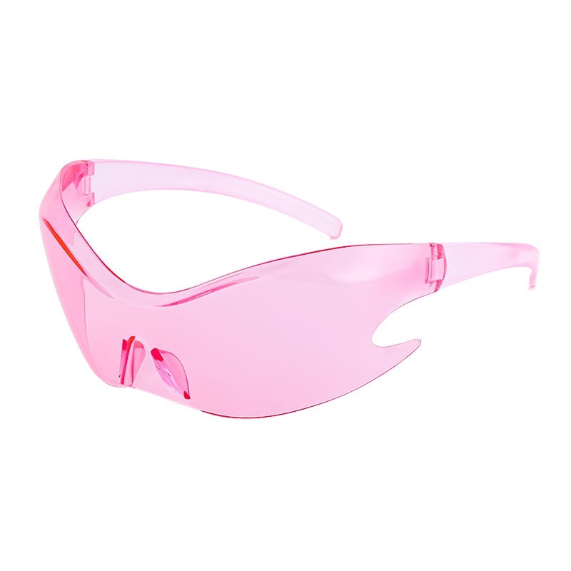 Rimless gradient mirror sunglasses, view 2 - MRSLM