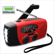 solar hand crank LED lantern, view 2 - MRSLM