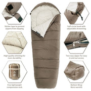 lightweight mummy sleeping bag, view 4 - MRSLM