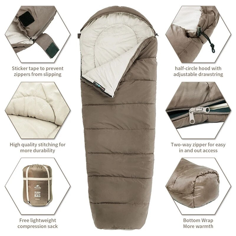 lightweight mummy sleeping bag, view 4 - MRSLM