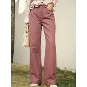 high waist wide-leg cotton jeans, view 2 - MRSLM