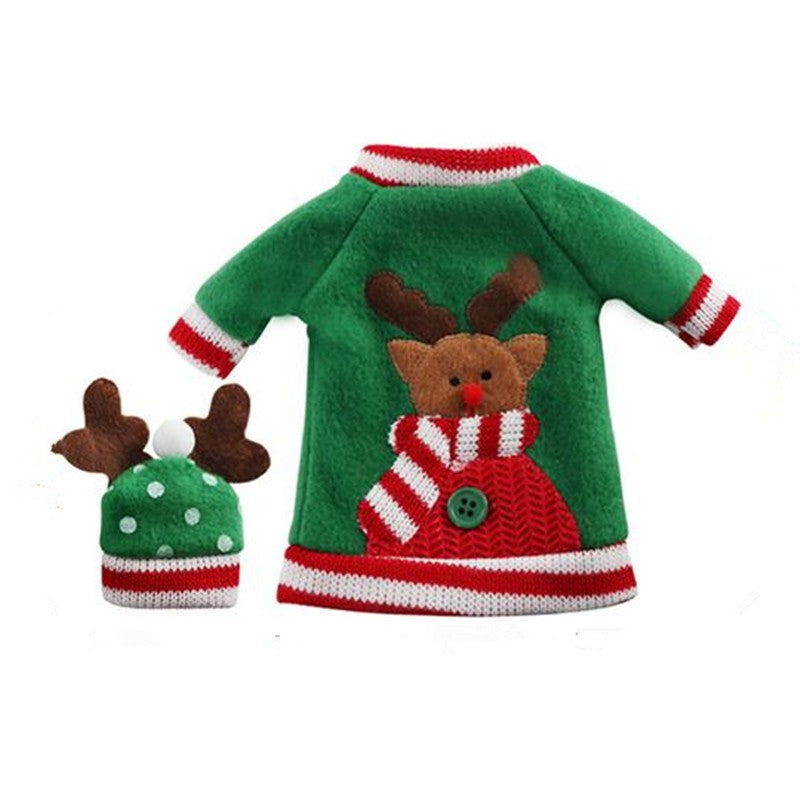 Christmas wine bottle cover, view 7 - MRSLM