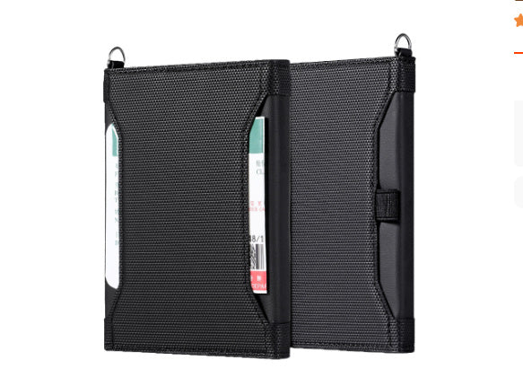 men's leather passport holder, view 3 - MRSLM