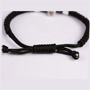 skull 999 silver handwoven bracelet, view 7 - MRSLM