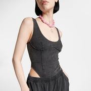 square collar bodysuit - MRSLM