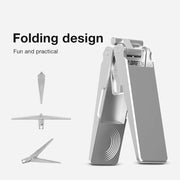 folding stainless steel nail clippers, view 3 - MRSLM