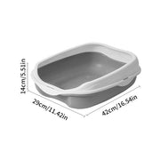 semi-closed spatter-proof cat litter box, view 8 - MRSLM