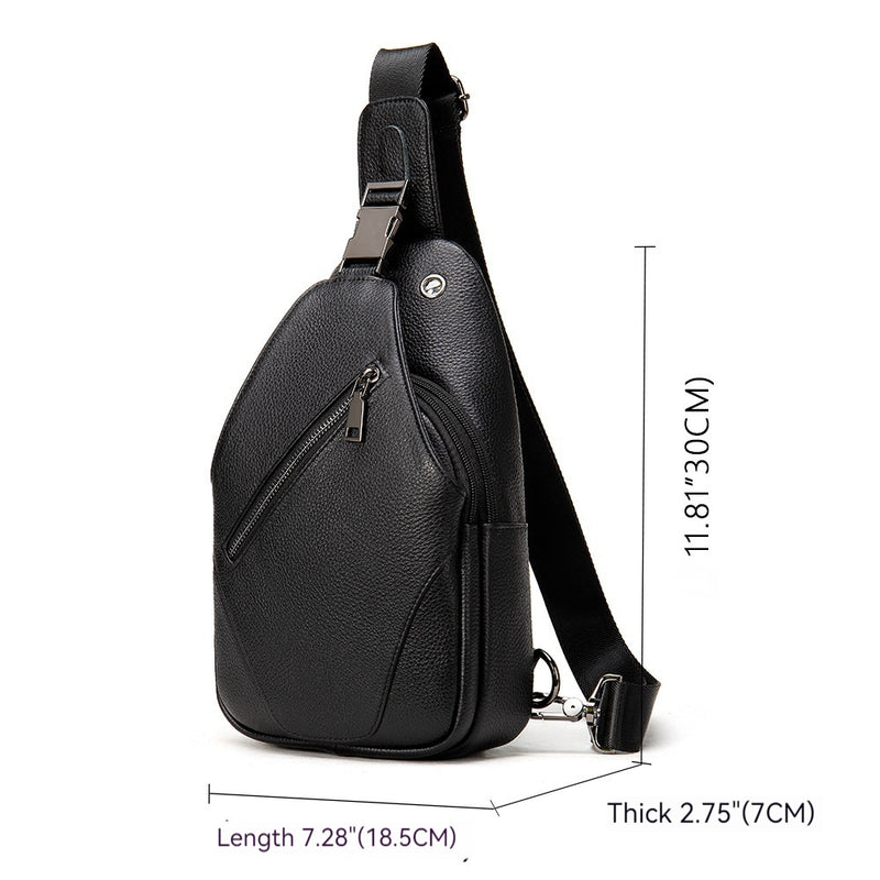 genuine leather shoulder bag, view 7 - MRSLM