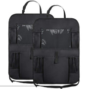 car seat back organizer with anti-kick mat, view 9 - MRSLM