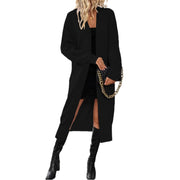 Women's long knit sweater cardigan coat, view 5 - MRSLM
