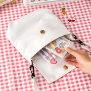 transparent kawaii stationery storage box, view 9 - MRSLM