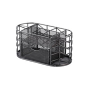 metal mesh desktop organizer, view 4 - MRSLM