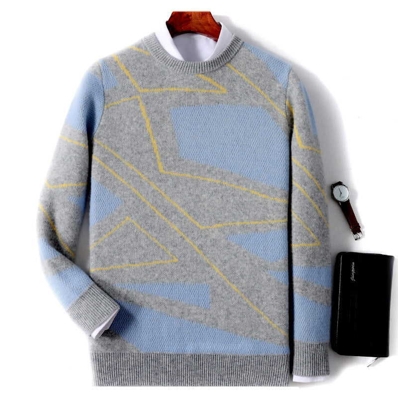 Loose Plaid Sweater Thermal Bottoming Shirt