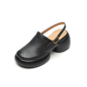 round toe platform heels, view 11 - MRSLM
