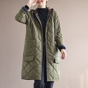 Hooded long trench coat, view 3 - MRSLM
