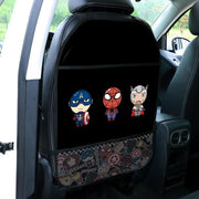 kids car seat protector with pockets, view 5 - MRSLM