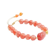 natural salt source agate pixiu bracelet, view 2 - MRSLM