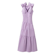 women's retro flower dress, view 6 - MRSLM