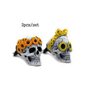 resin skull car air freshener, view 3 - MRSLM