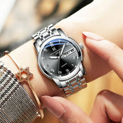 three needle steel quartz watch, view 10 - MRSLM