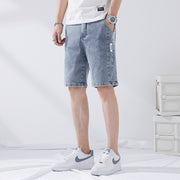 Men's stretch denim capri pants, view 2 - MRSLM