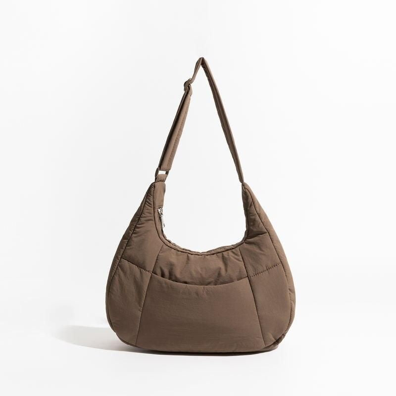 half moon puffer shoulder bag, view 7 - MRSLM