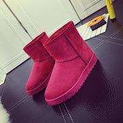 Women's faux fur lined suede snow boots, view 13 - MRSLM