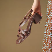 chic gladiator high heel sandals, view 9 - MRSLM