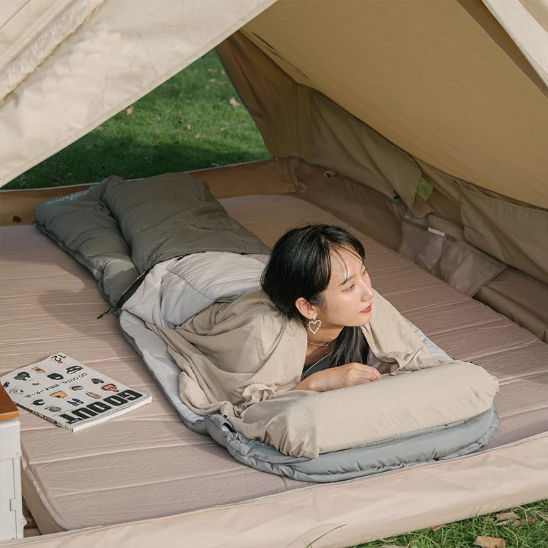 cotton sleeping bag liner, view 6 - MRSLM