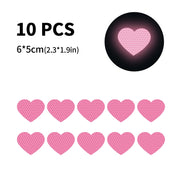 reflective heart-shaped stickers, view 3 - MRSLM