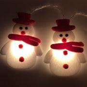 Plush Christmas character LED string lights, view 8 - MRSLM