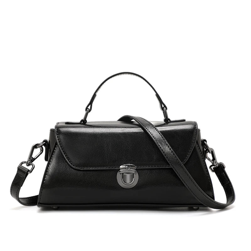women's leather crossbody bag, view 2 - MRSLM