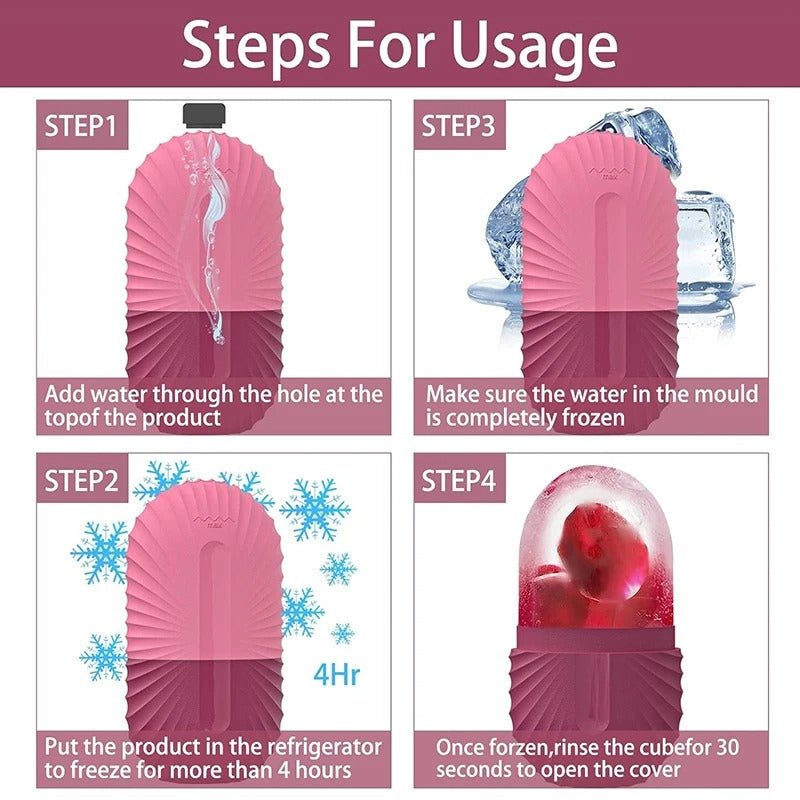 reusable silicone ice facial roller, view 11 - MRSLM