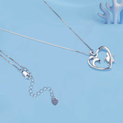 heart turtle zircon pendant necklace, view 3 - MRSLM