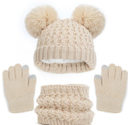 Kids' hat scarf gloves set, view 4 - MRSLM