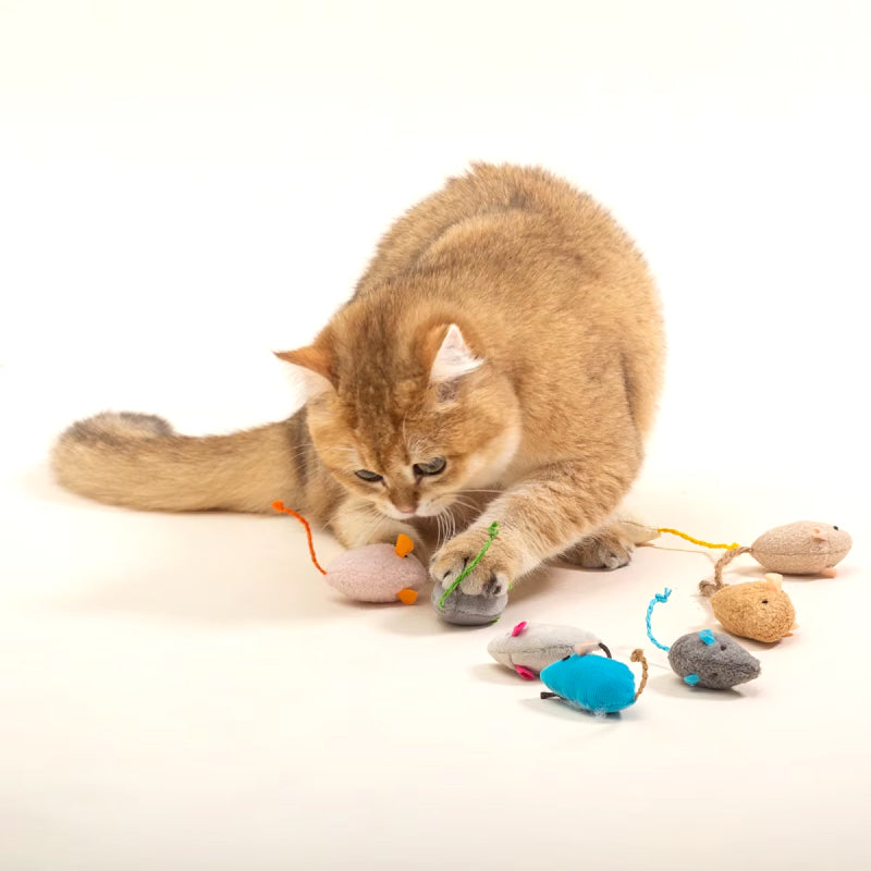 Interactive plush mouse toy for cats, view 11 - MRSLM